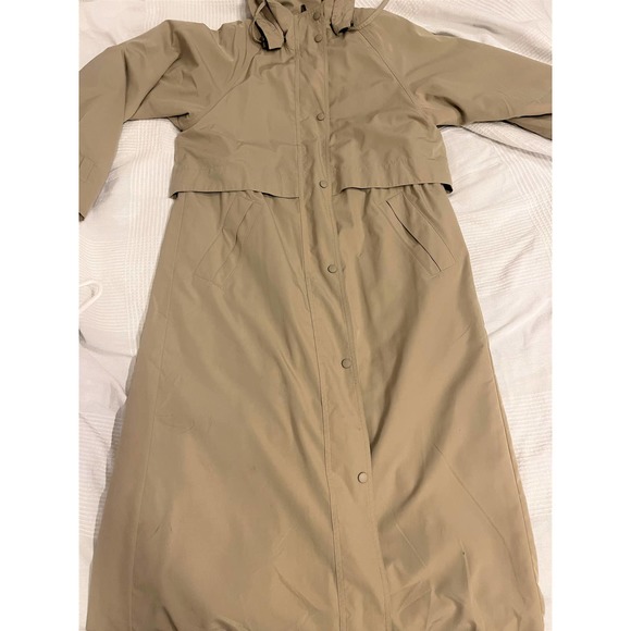 Vintage (1990s) LL Bean Ladies Hooded Trench w Removable Wool Lining EVC sz. S - Picture 8 of 8